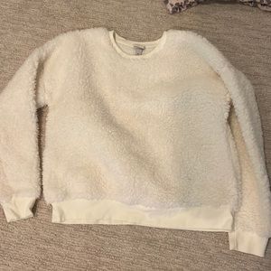 Furry sweater top